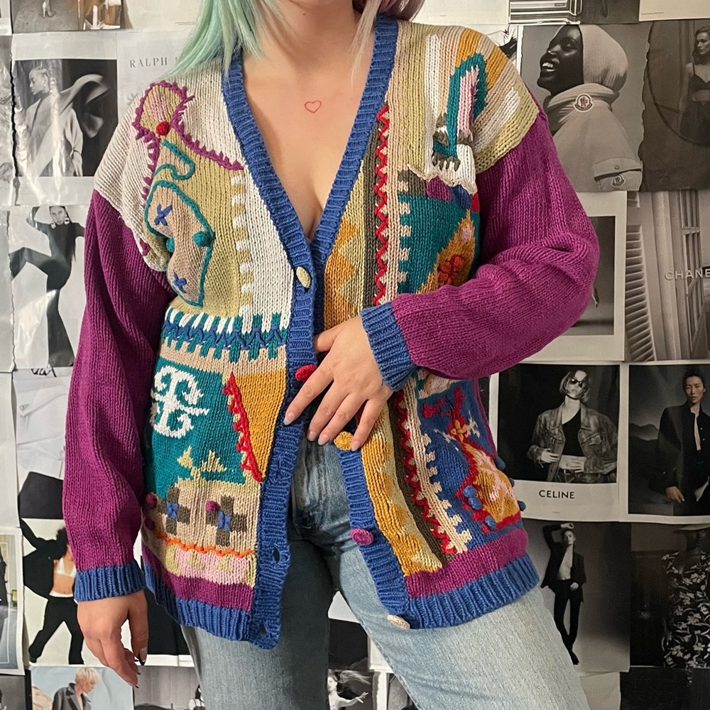 Vintage 90s knit cardigan